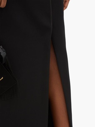 Givenchy Strapless Wool Grain De Poudre Gown - Black