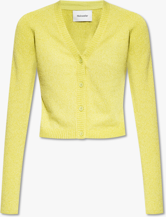 HOLZWEILER 'Tres' Cropped Cardigan - Green - ShopStyle