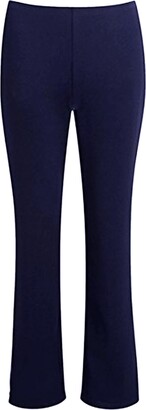 Navy blue bootleg trousers Clearance