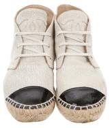 Thumbnail for your product : Chanel Cap-Toe Espadrille Sneakers