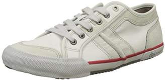 TBS Mens Lace-up Flats White Size: 45