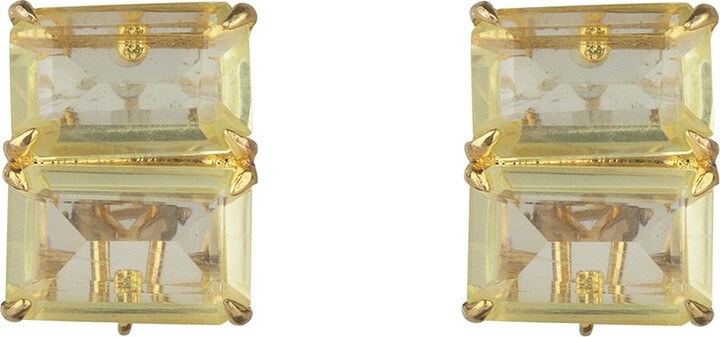 Bounkit Yellow Olivia Studs Lemon