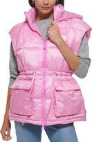 Women's Hooded Anorak Puffer Vest 
