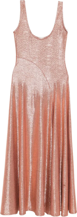 LUXE DE VALENTINA Fluted Maxi Dress