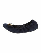 Thumbnail for your product : Louis Vuitton Suede Ballet Flats Blue
