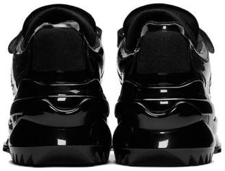 Maison Margiela Black Coated Retro Fit Sneakers