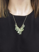 Thumbnail for your product : Ten Thousand Things One-Of-A-Kind Prehnite Waterfall Cluster Yellow Gold Necklace