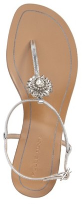 Pelle Moda Women's Baxley 3 Crystal Embellished Sandal