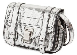 Proenza Schouler Ps1 Mini Zip Metallic Leather Bag