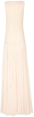 Alice + Olivia Saori Embellished Gown With Godets