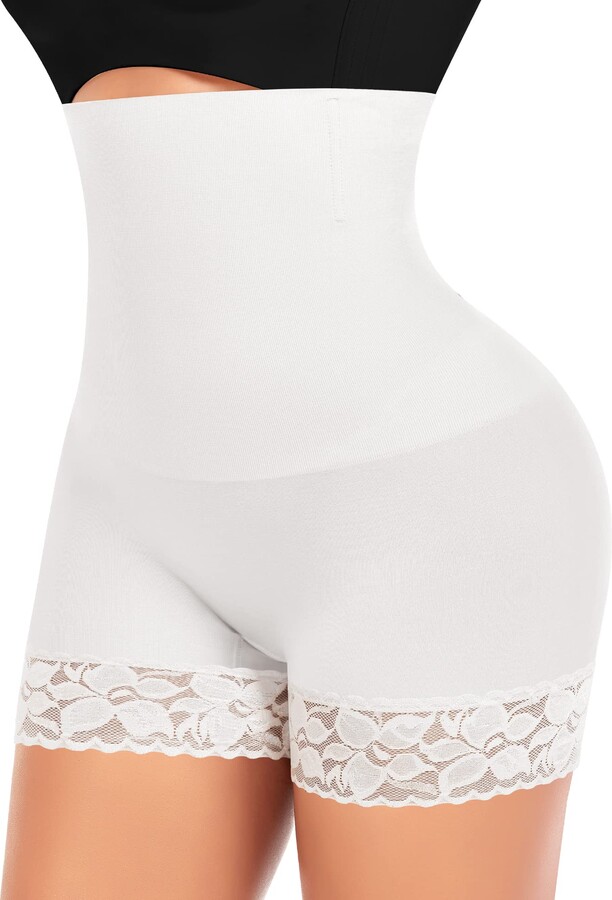 Buy DERCA Tummy Control Shapewear Shorts for Women Seamless Shaping  Boyshorts Body Shaper High Waisted Slip Shorts Under Dresses, #1  White-seamless, X-Large at