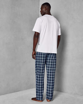 Ted Baker DETINER CHECK LOUNGE TROUSER AND TEE