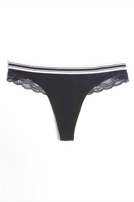 Garage Sporty Thong With Lace