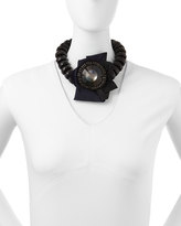 Thumbnail for your product : Donna Karan Beaded Brooch Necklace