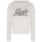 Thumbnail for your product : Moncler MonclerGirls Ivory Logo Sweater