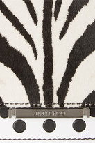 Thumbnail for your product : Jimmy Choo Amie zebra-print calf hair and leather tote