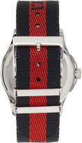 Thumbnail for your product : Gucci Navy and Red LAveugle Par Amour Snake Watch