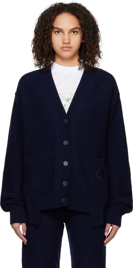 Stella McCartney Navy S-Wave Cardigan