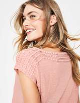 Thumbnail for your product : Linen Boatneck Jersey Top