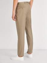 Thumbnail for your product : Officine Generale Marcel Slim Leg Cotton Trousers - Mens - Beige