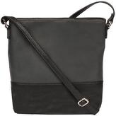 Thumbnail for your product : Wilsons Leather Womens Pebble Two-Tone Leather Crossbody Pewter