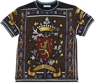 Dolce & Gabbana Printed Cotton Jersey T-shirt