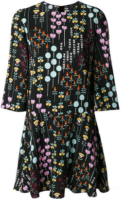 Valentino short flower motif dress
