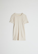 Thumbnail for your product : Raquel Allegra Women's Slim T-Shirt in Dirty White, Size 2 | Cotton/Polyester