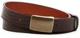 Thumbnail for your product : Tailorbyrd Lizard-Embossed Plaque Leather Belt