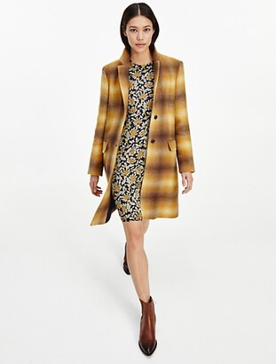 Tommy Hilfiger Recycled Shadow Check Wool Coat - ShopStyle