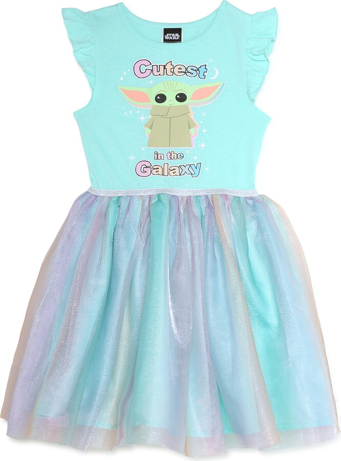 Star Wars The Mandalorian Grogu Toddler Girls Tutu Dress, Sizes 2T-5T
