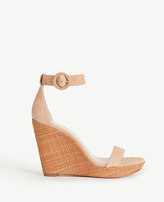 Thumbnail for your product : Ann Taylor Francesca Suede Wedges