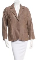 Thumbnail for your product : Vince Leather Notch-Lapel Jacket
