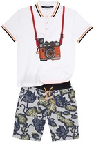 Thumbnail for your product : Marc Jacobs Printed cotton-blend shorts