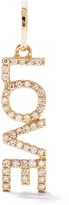 Thumbnail for your product : As 29 18kt Yellow Gold Pave Diamond Open Love Pendant