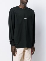 Thumbnail for your product : MSGM contrast logo long-sleeved T-shirt