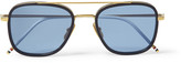 Thumbnail for your product : Thom Browne Acetate Aviator Sunglasses