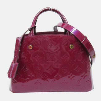 Louis Vuitton Montaigne Bb Vernis Leather Tote Shoulder Bag