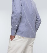 Thumbnail for your product : Brunello Cucinelli Striped cotton-blend shirt