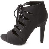 Thumbnail for your product : PeepToe Delicious Cut-Out Lace-Up Peep-Toe Heels