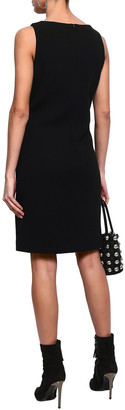 Moschino Belted Wool-blend Crepe Dress