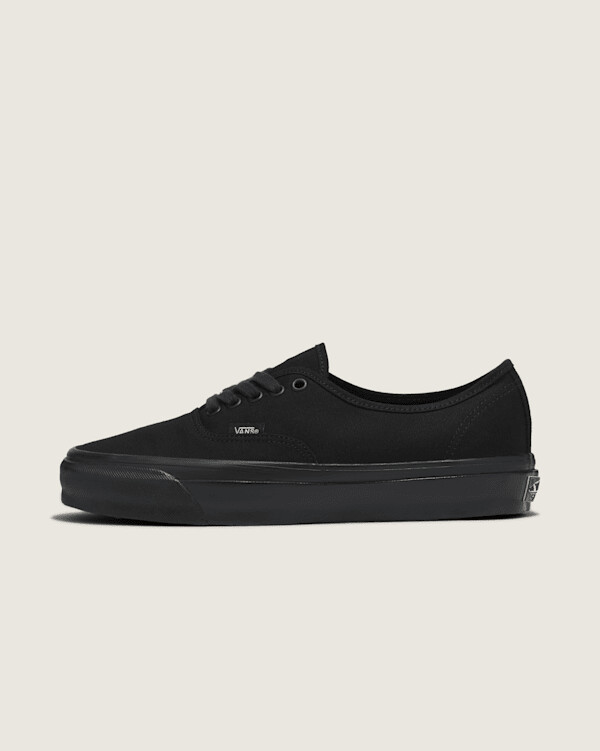 Vans Premium Authentic Shoes (Black / Black) - 4.5 Boys 6.0 Women