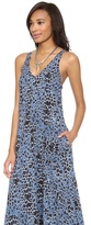 Thumbnail for your product : Derek Lam 10 Crosby V Neck Leopard Print Maxi Dress