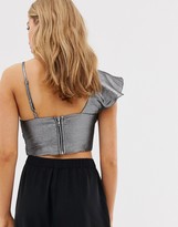 Thumbnail for your product : Glamorous metallic cami with ruffle detail