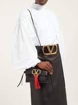 Thumbnail for your product : Valentino Garavani - V-ring Small Leather Cross-body Bag - Womens - Black