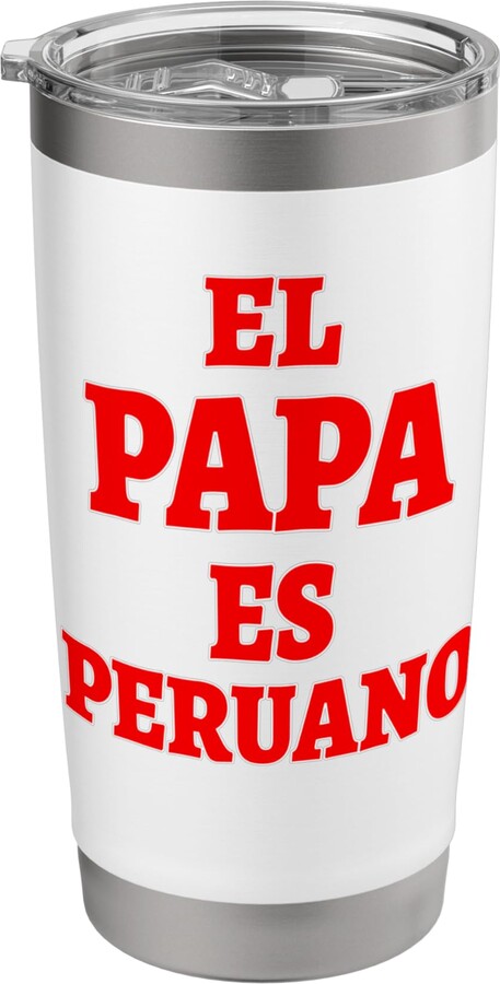 New Pope 2025 USA Peruvian Papa Leon XIV Store USA Peruvian Pope XIV - El Papa Leon es Peruano Tee Stainless Steel Insulated Tumbler