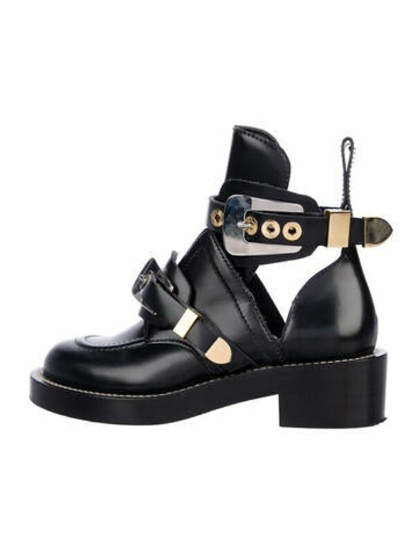 balenciaga black ceinture boots