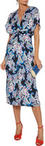 Thumbnail for your product : Prabal Gurung Twist-front Printed Silk-cady Midi Dress