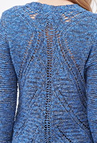 Thumbnail for your product : LOVE21 LOVE 21 Metallic-Threaded Pointelle Sweater