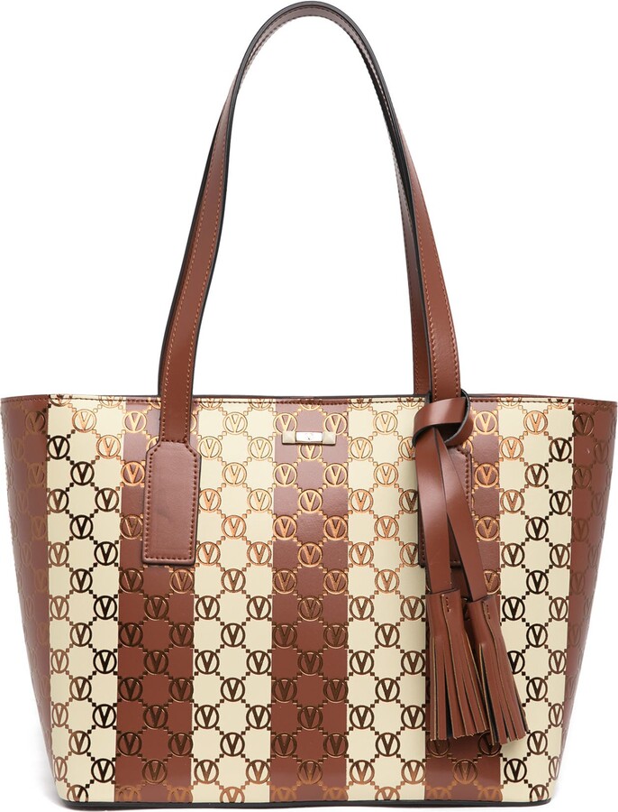 Stripe Leather Tote | Shop the world's largest collection of 